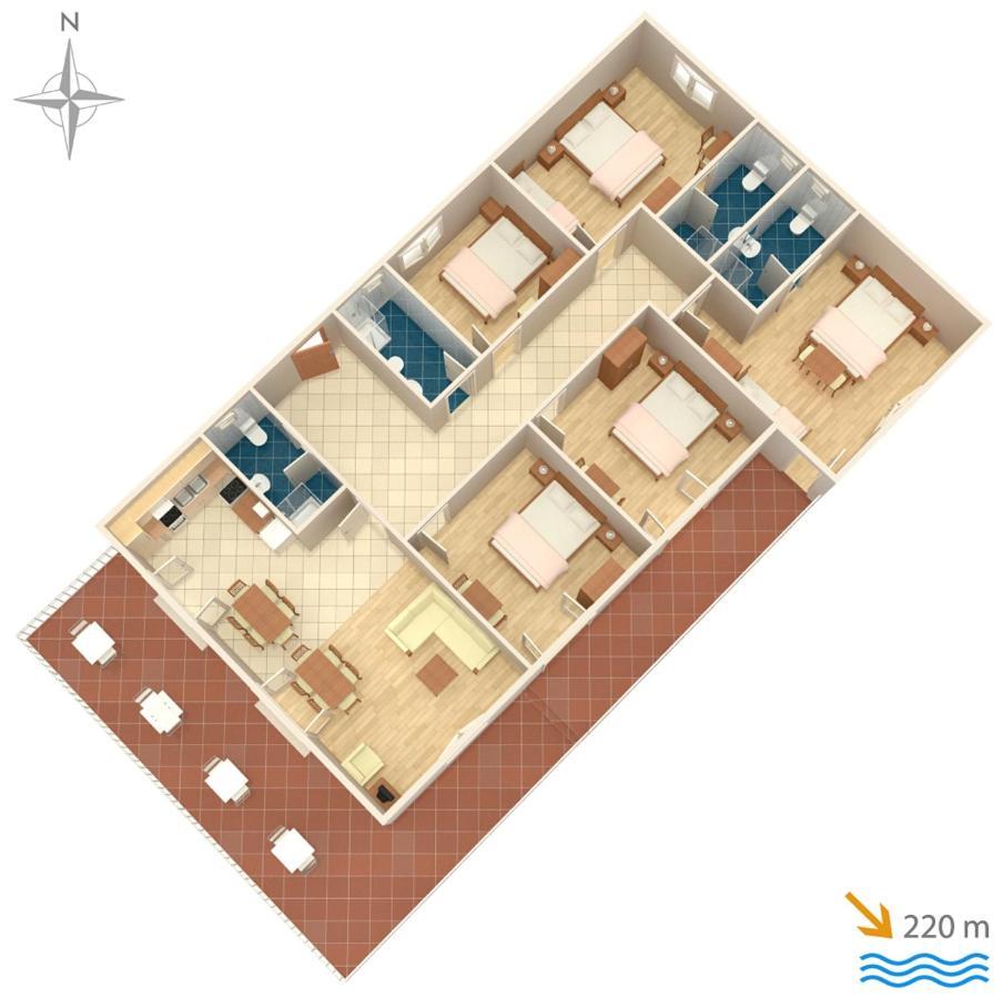 Apartments With A Parking Space Kastel Stafilic, Kastela - 5219 外观 照片